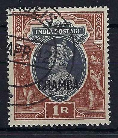 Image of Indian Convention States ~ Chamba 102 FU